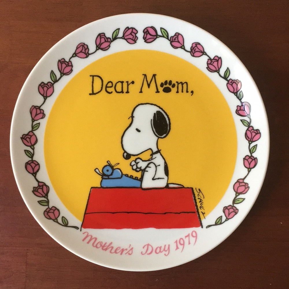 LIMITED EDITION! 1979 PEANUTS Mother’s Day Plate